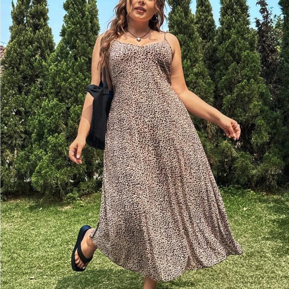 Leopard Print Maxi Dress